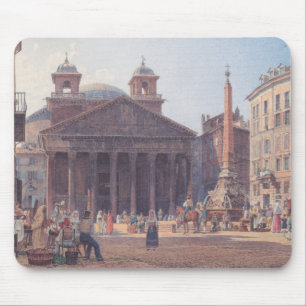 Pantheon en Piazza della Rotonda in Rome, Italië Muismat