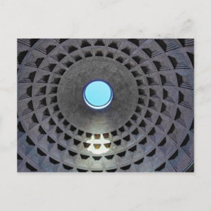 Pantheon koepel binnenshuis - Rome, Italië Briefkaart