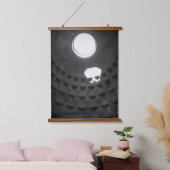 Pantheon Light Skull Rome Italië Zwart-wit Hangend Wandkleed (Slaapkamer)
