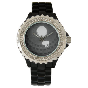 Pantheon Light Skull Rome Italië Zwart-wit Horloge
