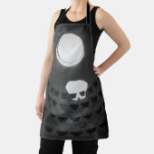 Pantheon Light Skull Rome Italië Zwart-wit Schort (Insitu)
