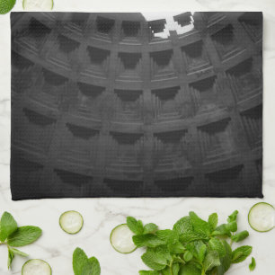 Pantheon Light Skull Rome Italië Zwart-wit Theedoek