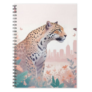Panther Animal Natuur Oerwoud City Art Notitieboek