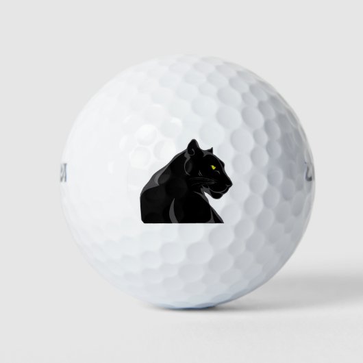 panther black golfballen (Voorkant)