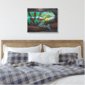 Panther Chameleon Canvas Print (Insitu (Slaapkamer))