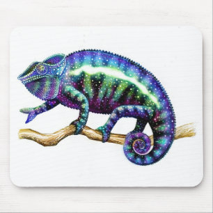 Panther Chameleon die zijn ware kleuren laat zien Muismat