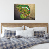Panther Chameleon Digital Painting Canvas Afdruk (Insitu (Slaapkamer))