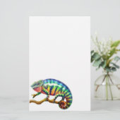 Panther Chameleon Stationery Briefpapier (Staand voorkant)
