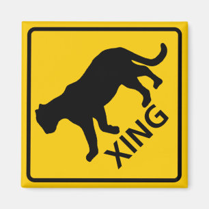 Panther Crossing Highway Magneet