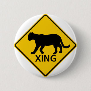 Panther Crossing Highway Ronde Button 5,7 Cm