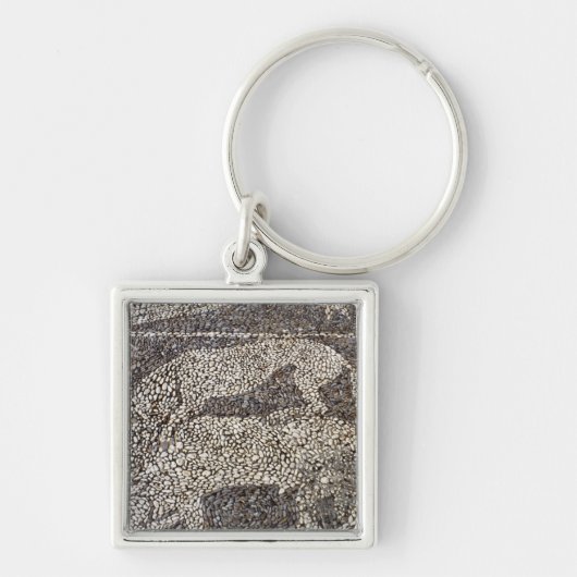 Panther die een stier aanvalt sleutelhanger (Voorkant)