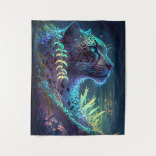 Panther Dierenportret Schilderij Wildlife Outdoors Wandkleed