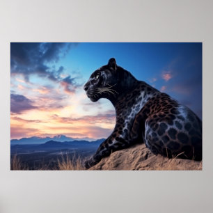 Panther Dierlijke Natuur Majestic Wild Poster