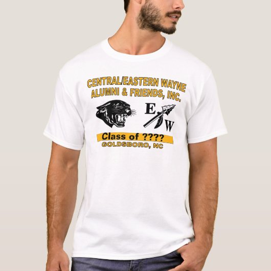 Panther en EW White T-shirt (Voorkant)