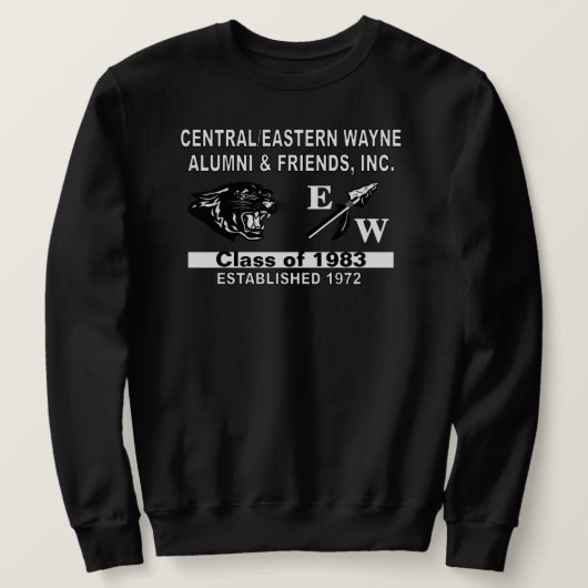 Panther en EW Zwart Sweatshirt (Design voorkant)