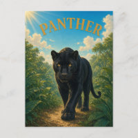 Panther Jungle Trail Watercolor GeoSaga