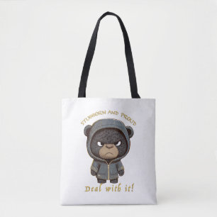 Panther Koppig Deal Met Het Schattig Schattig Grap Draagtas