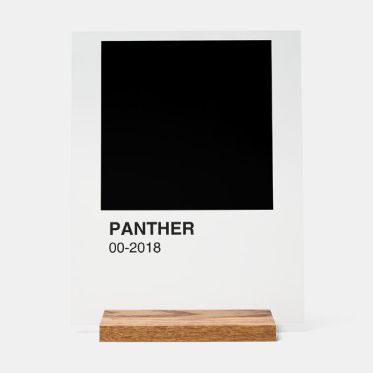 Panther Movie Black - Arrière - plan clair (Recto)