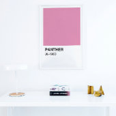 Panther Movie Roze - Witte rand Perfect Poster