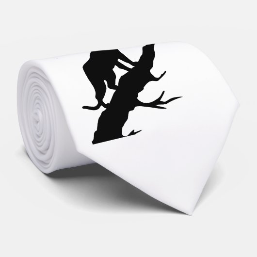 Panther op elke kleur stropdas (Opgerold)