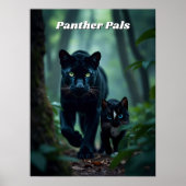 Panther Pals - Grote en kleine kat Poster (Voorkant)