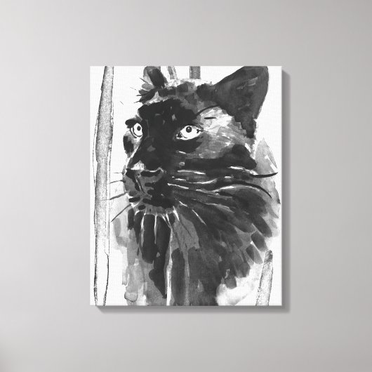 Panther Portrait Canvas Afdruk (Voorkant)