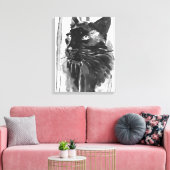 Panther Portrait Canvas Afdruk (Insitu (Woonkamer))