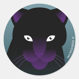 PANTHER RONDE STICKER