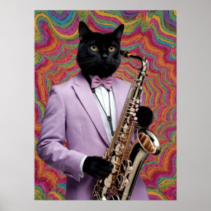 Panther saxofonist poster