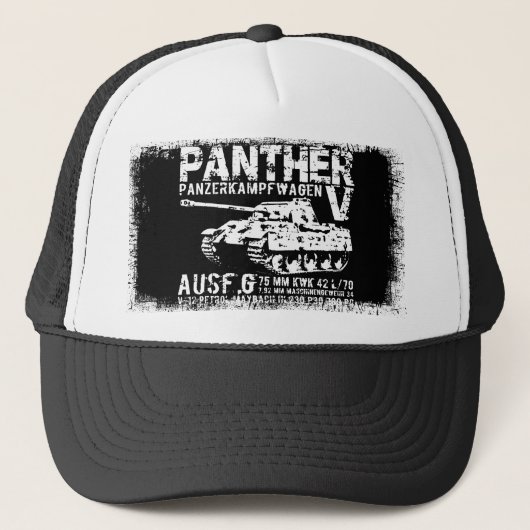 Panther Tank Trucker Hat Pet (Voorkant)