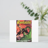 Panther vs Dinosaur Briefkaart (Staand voorkant)