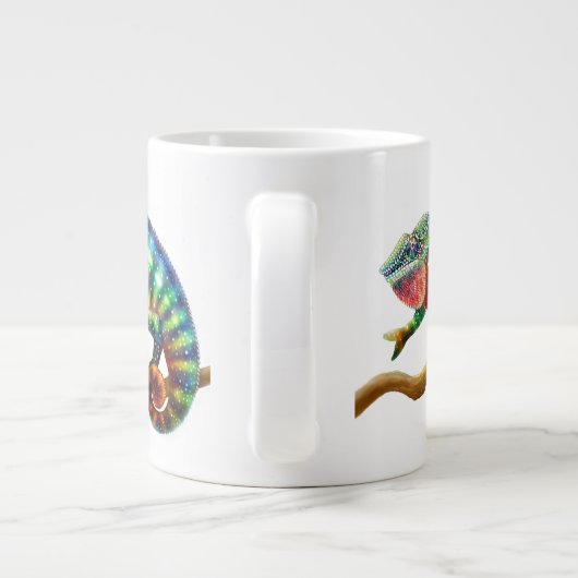 Panthère colorée Chameleon Jumbo Mug (Dos)