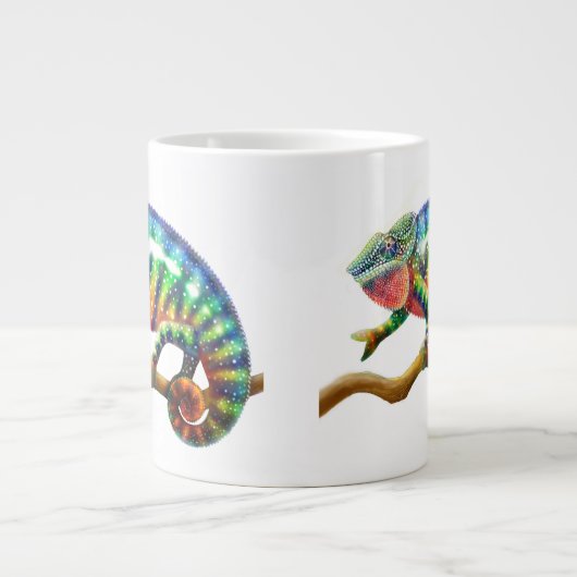 Panthère colorée Chameleon Jumbo Mug (Devant)