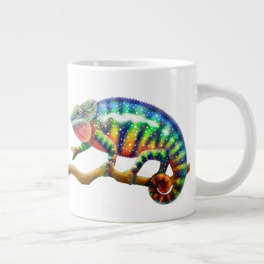 Panthère colorée Chameleon Jumbo Mug (Droite)