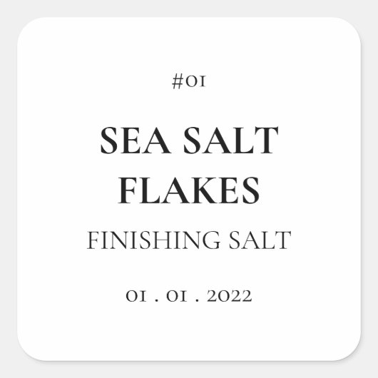 Panthère de Cuisine de séchage d'épices Étiquette  (Devant)