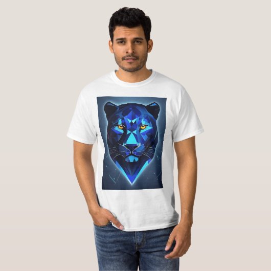 "Panthère de minuit : T-shirt de conception vector (Devant entier)