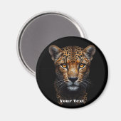 Panthère noire : Aimants frigorifiques floraux (Recto/Verso)