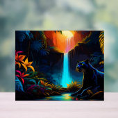 Panthère près d'une cascade (Neutre)