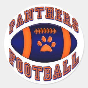 Panthers Football Ronde Sticker