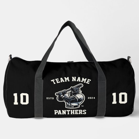 Panthers "" honkbal plunjezak (Voorkant)