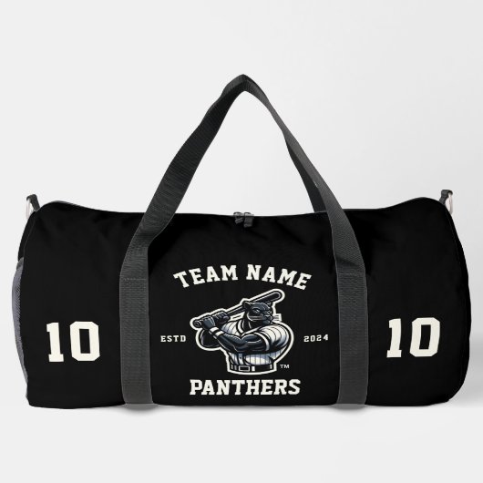 Panthers "" honkbal plunjezak (Achterkant)