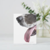 Panting Harlequin Great Dane Briefkaart (Staand voorkant)