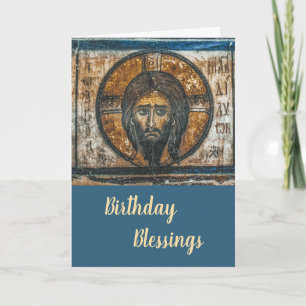 Pantocrator, Heer van Alles, Icon Verjaardag Kaart