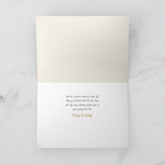 Pantocrator Heer van Alles met Wildflowers Verjaar Kaart (Binnen)