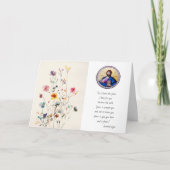 Pantocrator Heer van Alles met Wildflowers Verjaar Kaart (Voorkant)