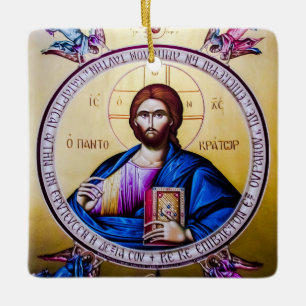Pantocrator Lord of All Orthodox Christelijk Icon Keramisch Ornament
