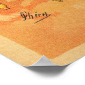 Pantomime comedy 1891 van Jules Chéret Poster (Hoek)