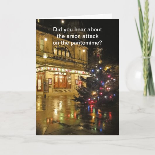 Pantomime Feestdagen Kaart (Voorkant)