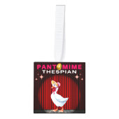 Pantomime Thespians Kubus Ornament (Voorkant)