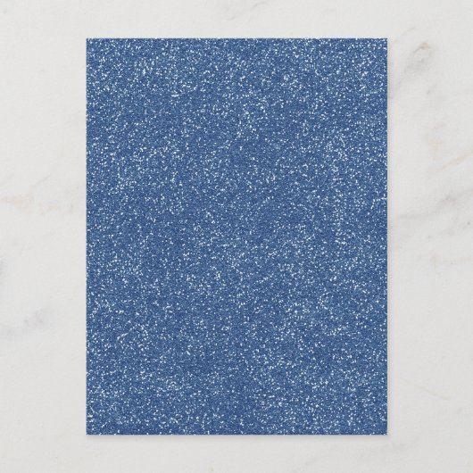 PANTONE Classic Blue met faux Glitter Briefkaart (Voorkant)